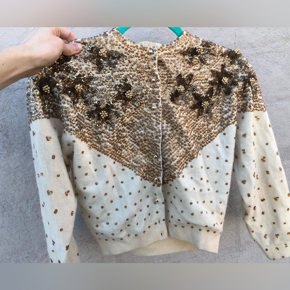 Vintage 1950s beaded and sequin cardigan - Picture 12 of 14